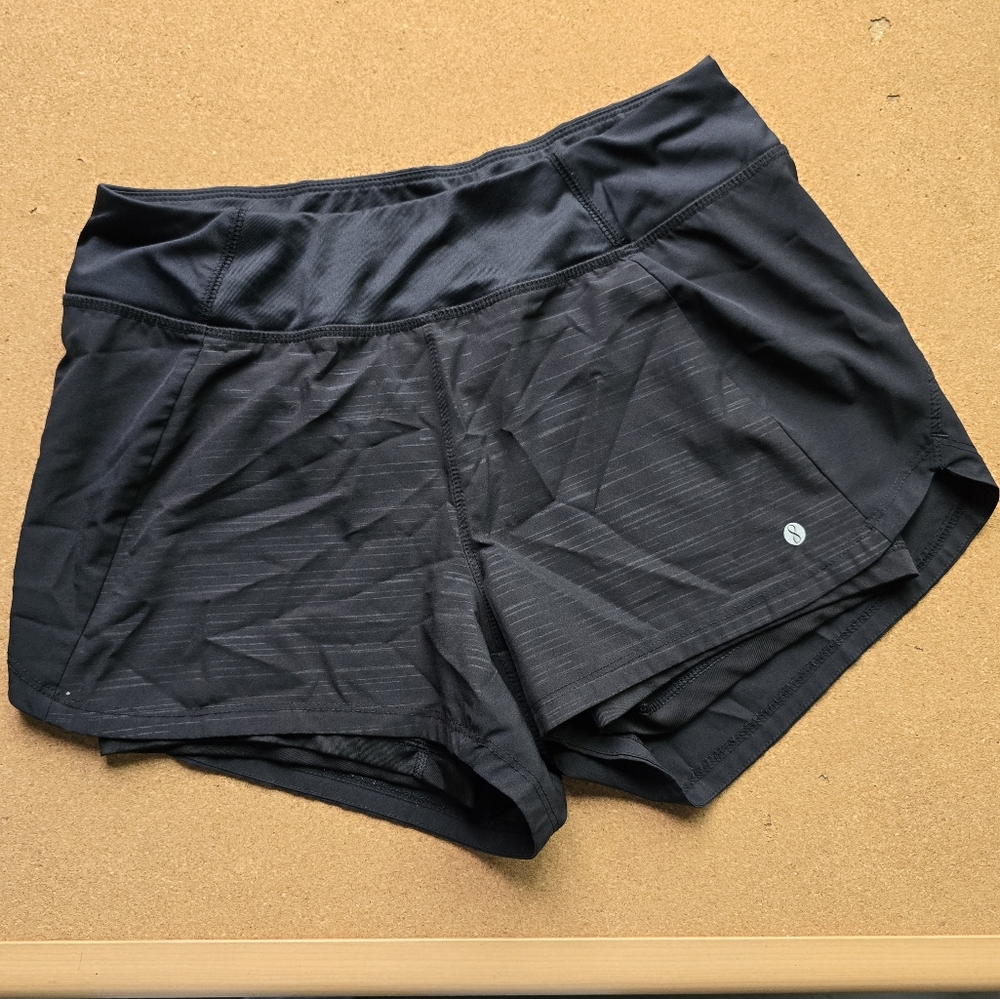 Layer8 Quick-dry running shorts with tights underneath Black SZ XS